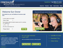 Tablet Screenshot of concealedweaponins.com